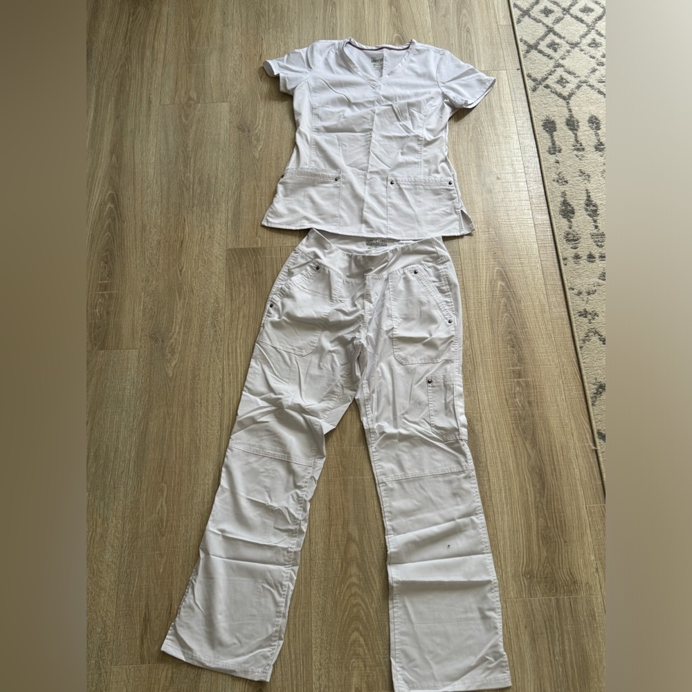 Nursing school all white scrubs